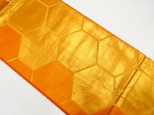 アンティーク　亀甲繋ぎ模様織り出し袋帯（材料）